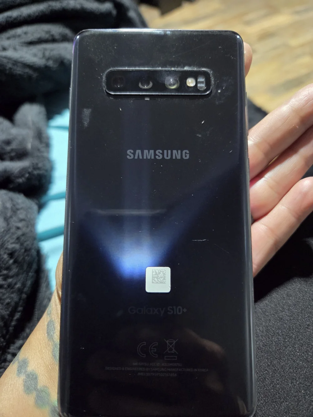 Samsung Unlocked Galaxy S10+ Black Smartphone